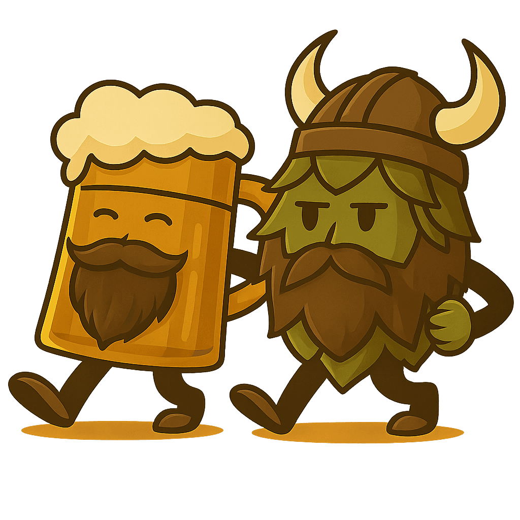 personajes cerveza y lúpulo